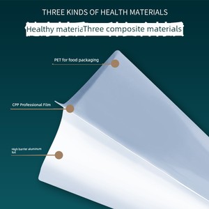 9 * 13cm * 20 Pure Silk Aluminum Foil Bag Vacuum Food Bag Suction Packaging Bag Light-Proof Bag Cooked Food Powder Bag W
