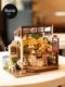 Ruojing Ruolai coffee shop DIY cottage handmade house wooden assembly model villa building block toy gift women