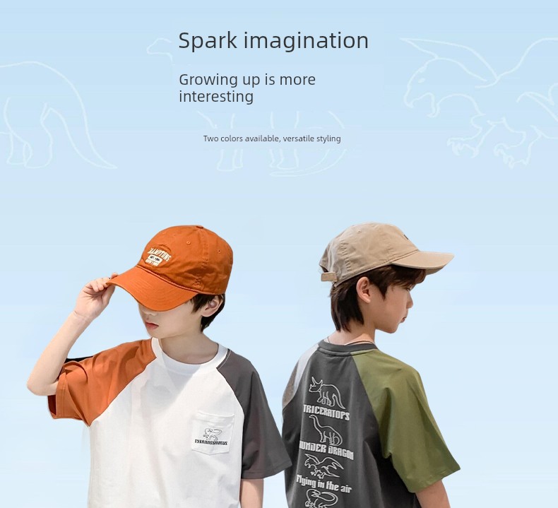 Zuoxi Children's Clothing Boys' Short-Sleeve T-Shirt Kids' Summer Wear 2026 New Summer Pure Cotton Half-Sleeve Boys' Top for Older Children — 8