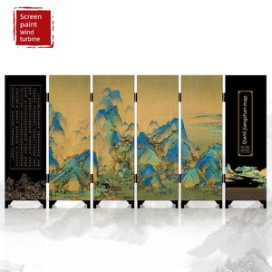 A Panorama of Rivers and Mountains Screen Ornaments Chinese Style Gifts Abroad Home Decorations Featured Crafts Souvenir