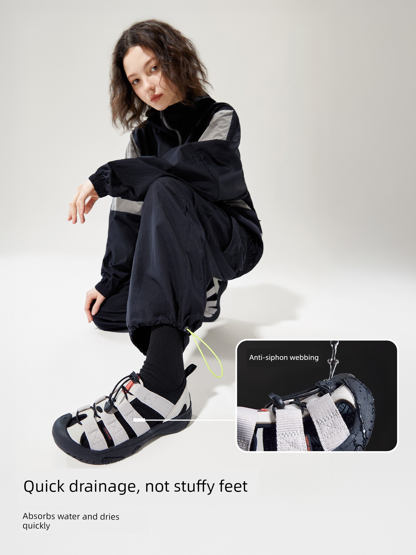 【Noc Adult Series】Water Shoes for Men and Women, Outdoor Sports Closed-Toe Water Shoes, Sandals, Non-Slip, Quick-Dry, Summer