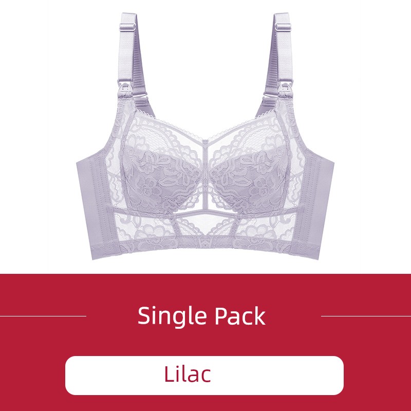 Plus-Size Nursing Bra, Ultra-Thin Full-Cup, Minimizer Maternity Bra, Anti-Sagging for Large Breasts, Postpartum Breastfeeding Bra — 7