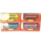 Broken color clearance double-decker luxury tourist bus sound and light return door opening alloy car model children's toy gift