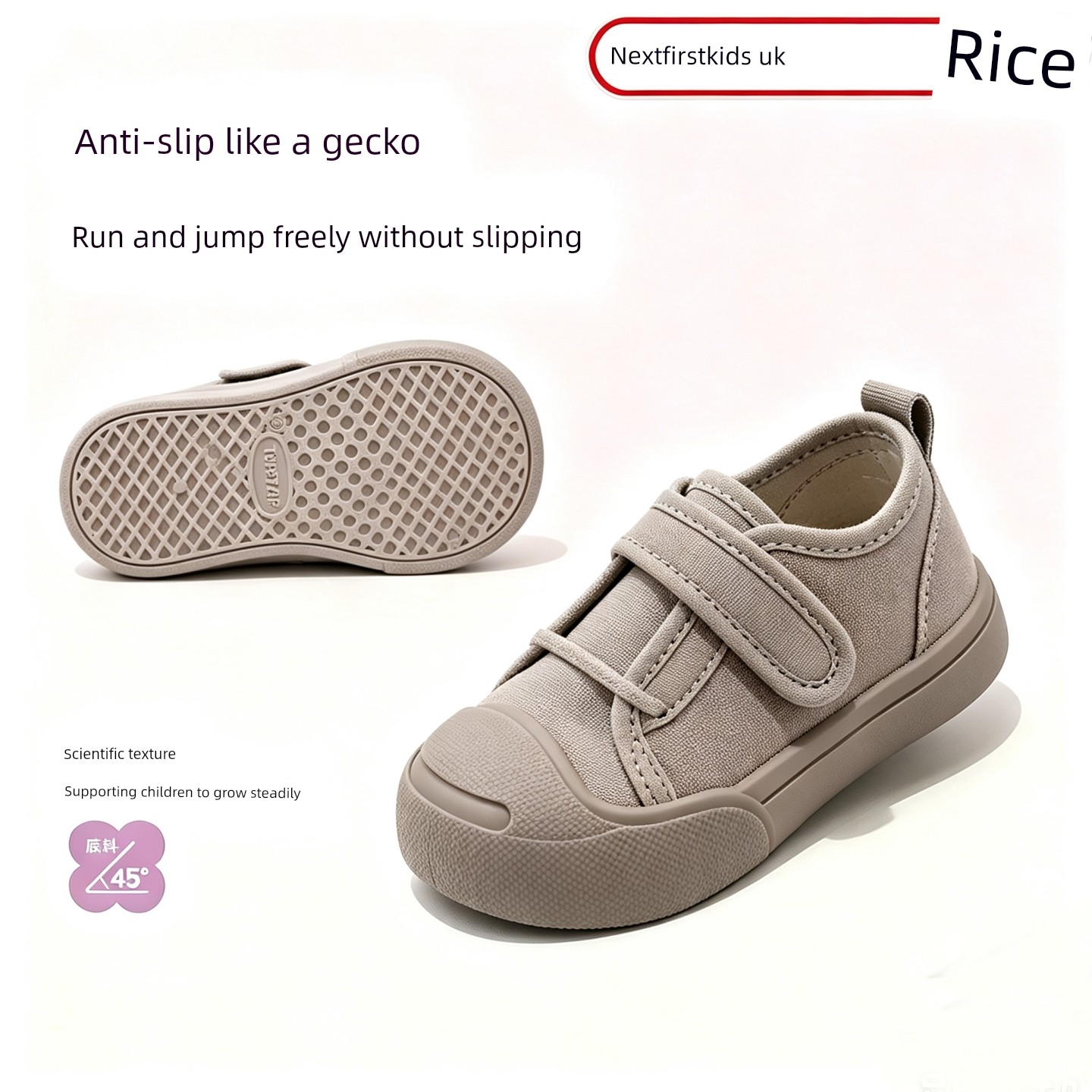 British Children's Canvas Shoes for Girls, 2026 New Model, Soft-Soled, Comfortable, Suitable for Kindergarten, Indoor Shoes, Autumn Low-Cut Single Shoes — 3
