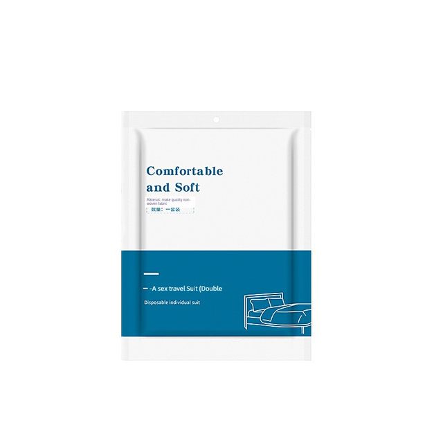 Disposable bed sheets, quilt covers, pillowcases, travel hotel sterilization, double four-piece set, dirty separating, no-wash bedding