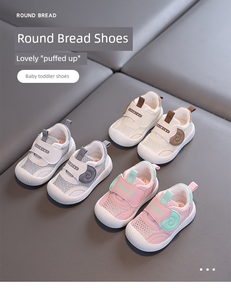Baby Toddler Shoes for Boys, Spring and Autumn, Soft-Soled, Non-Slip, Breathable Mesh Shoes for Girls, 1 to 2-3 Years Old, Mesh Shoes — 3