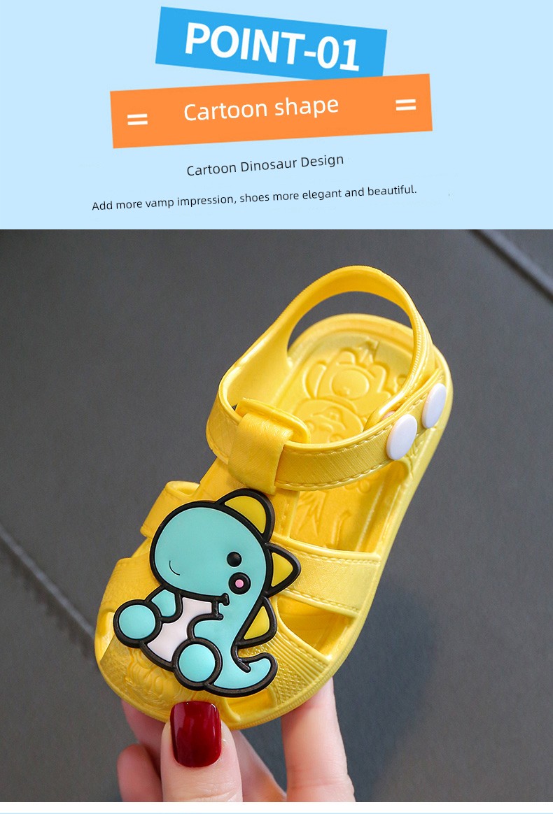 Children's Plastic Non-Slip Soft Bottom Summer Closed Toe Sandals — 4