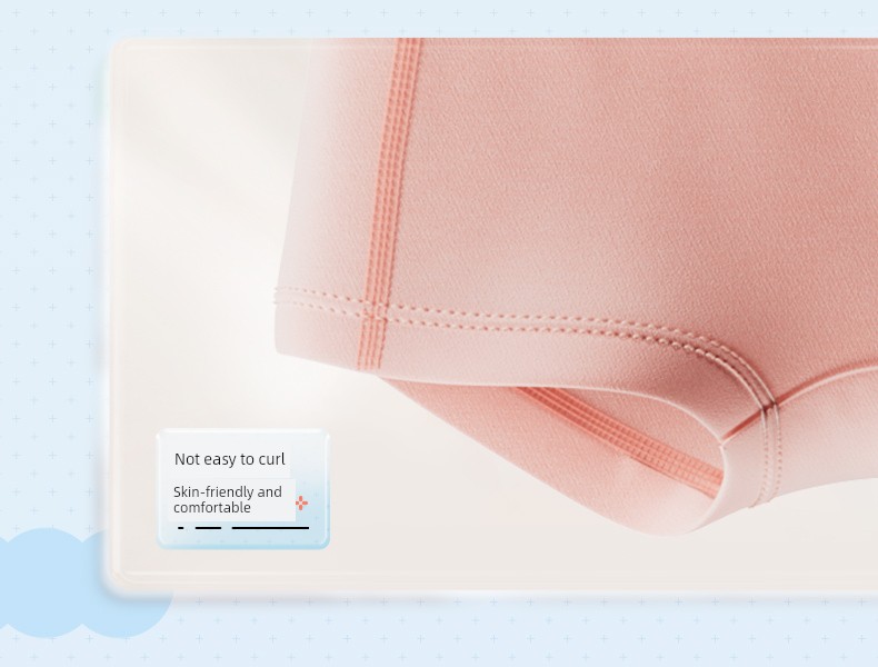 Q21 Small Sponge Purification Pants Children's Underwear Girl Boys and Babies Do Not Clip Their Butts Tencel Boxers Boyshorts Shorts — 19