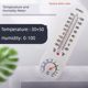 Household indoor and outdoor thermometer long strip refrigerator temperature and humidity meter agricultural vegetable greenhouse breeding high-precision wet and wet meter