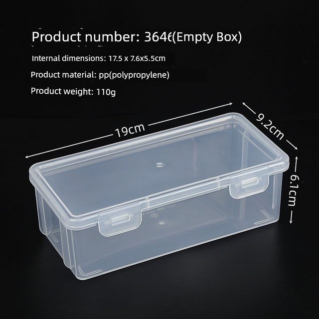 Rectangular plastic packaging box matte matte electronic hardware component box high-end empty box small storage box