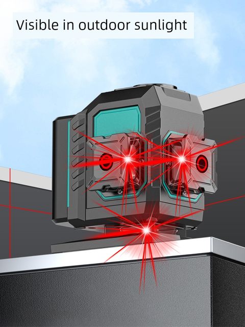 Changshengde 12-line red light level high-precision strong light thin line laser outdoor blasting leveling wall projection line