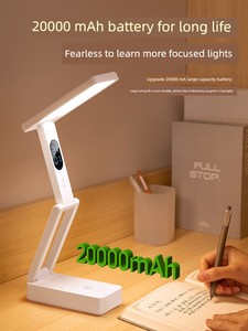 Small Rechargeable Desk Lamp, Eye-Protecting, Study-Specific, Foldable, Portable, Dormitory Bedside Reading Lamp, Ultra-