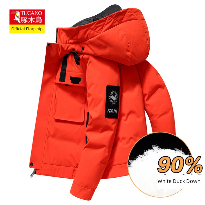 Woodpecker Cold proof Korean version keep warm Hooded Down Jackets