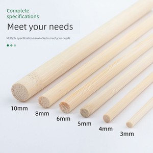 DIY Handmade Architectural Model Materials Round Bamboo Sticks Bamboo Round Wooden Sticks Bamboo Sticks Thin Sticks Flow