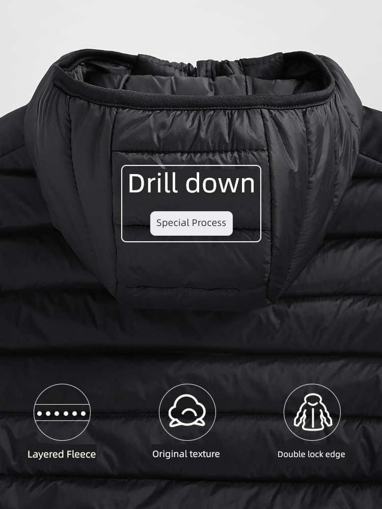 cotton-padded jacket light Chaopai Big size have cash less than that is registered in the accounts Hooded Down Jackets