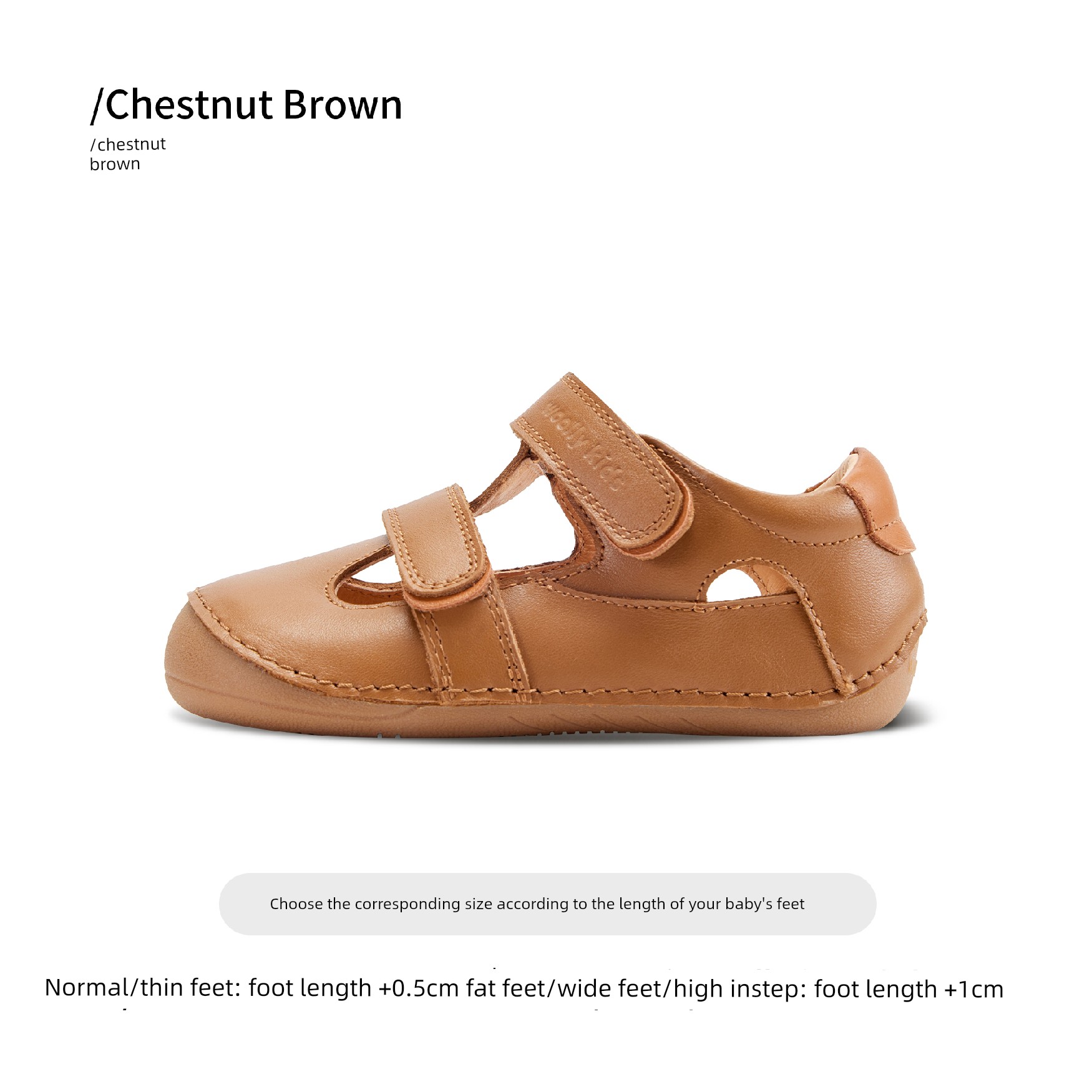 Woollykids Australian Genuine Leather Sandals for Boys and Girls, Summer Style, Zero Heel Difference, Velcro Children's Shoes — 2