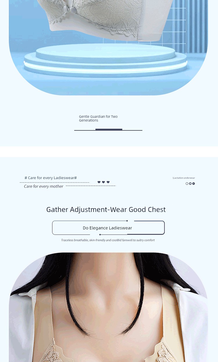 Vest Breastfeeding Intimates Push up and Anti-Sagging Breast Milk Period Maternity Bra Postpartum Feeding Front Buckle Thin Bra — 6