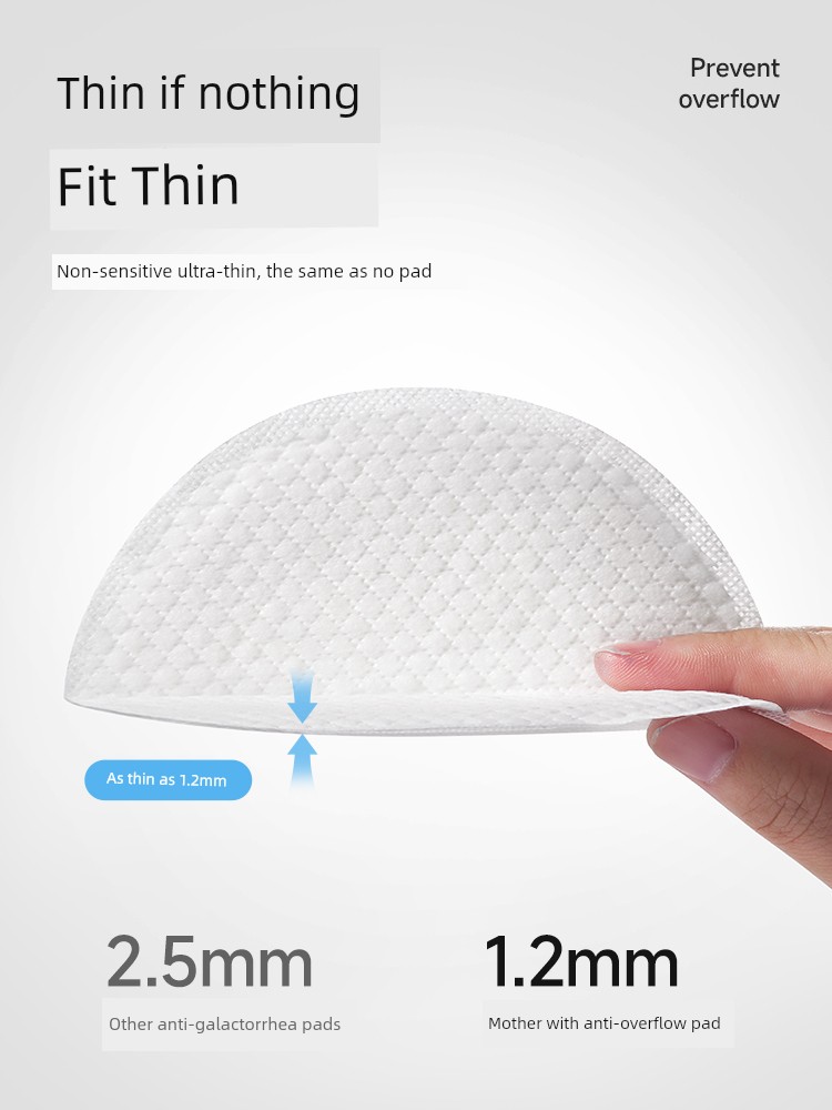 Female Ultra-Thin Disposable Anti-Overflow Breast Pad Breathable Breastfeeding Spill Prevention Breast Pad Breast Milk Milk Leak-Proof Pad Breast Pad * — 2