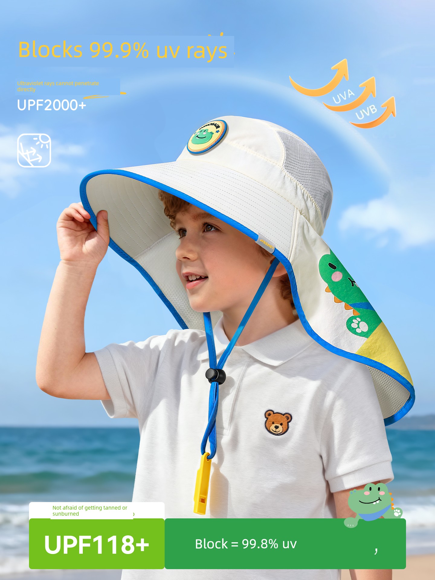Children's Sun Protection Hat, Baby Sun Hat, Summer Thin Style, Girls' and Boys' Sun Hat, Boys' and Girls' Bucket Hat — 2