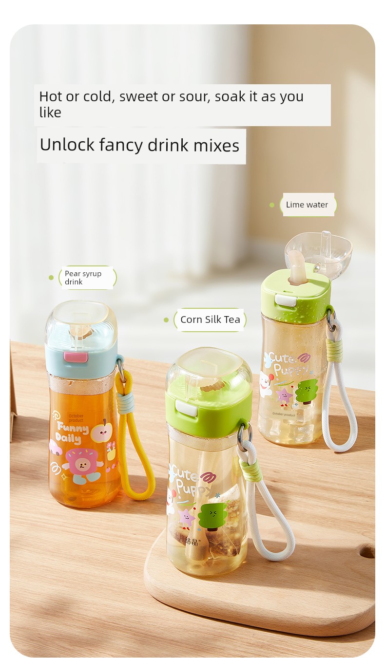 October Crystal Maternity Straw Cup for Labor and Delivery, Gravity Ball Ppsu Adult Maternity Postpartum Special Water Cup — 15