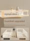 Creamy bathroom rack storage rack bathroom toilet toilet toilet sink wall hanger without punching and anti-dumping storage