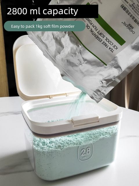 面膜粉软膜粉收纳盒分装桶美容院专用容器储存盒防潮密封储物罐子