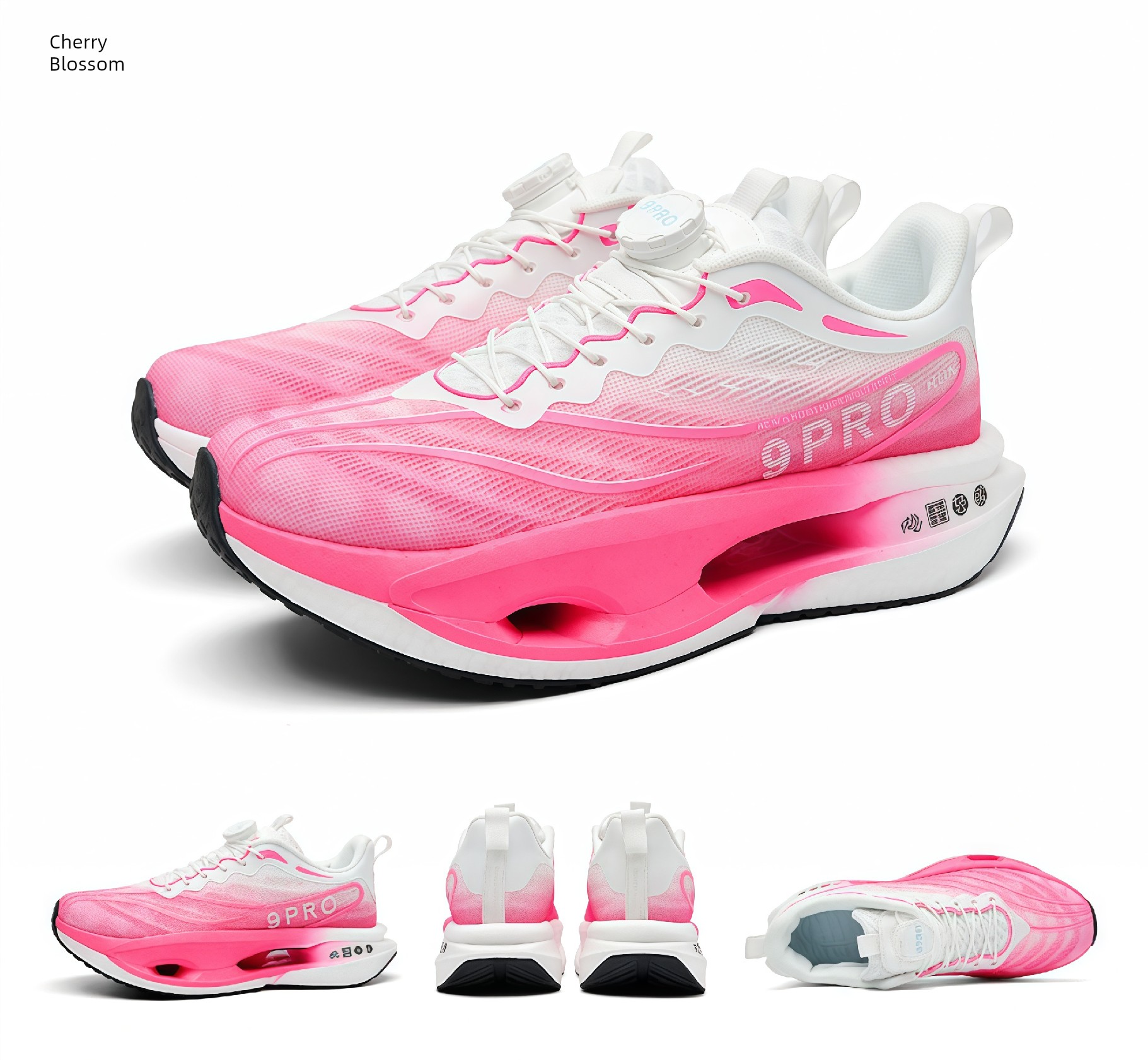 Red Rabbit 9 Pro Children's Shock-Absorbing Sports Shoes, New Autumn Model, Student-Specific Running Shoes, Button Running Shoes for Older Boys — 31