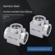304 stainless steel thickened socket welding tee elbow butt welding thickened welded pipe tee hydraulic oil pipe