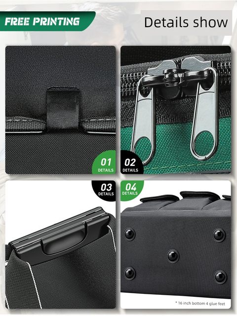 Frequently Hut Electrician's special tool pack for sturdy and durable canvas thickened wear-resistant multi-function hardware storage tool bag