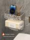 Washing towel storage box wall-mounted bathroom bathroom discarded secondary face towel storage rack toilet double-layer tissue box