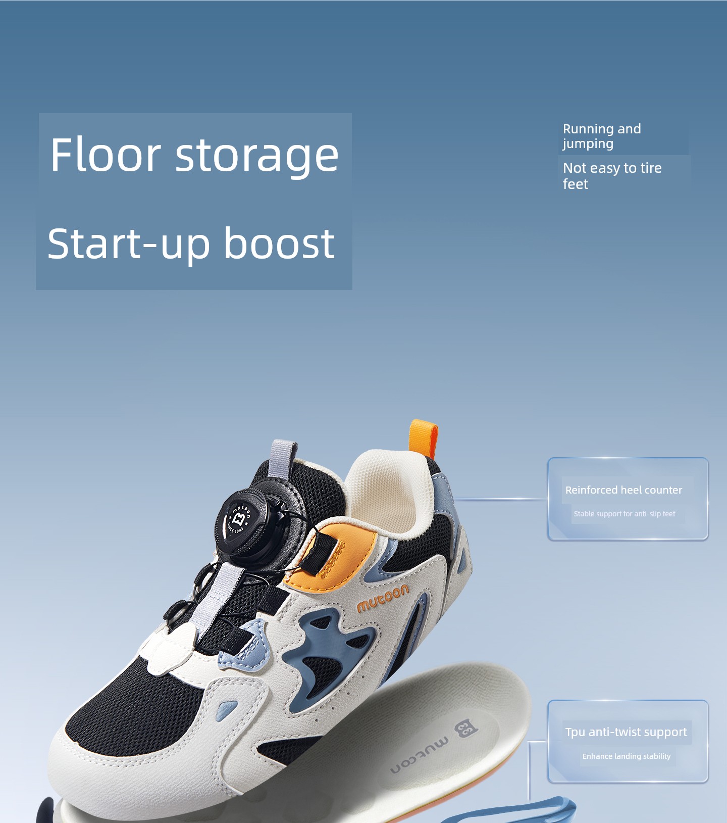 Children's Sports Shoes for Boys, 2026 Autumn New Model, Rotating Buckle, Shock-Absorbing, Lightweight Running Shoes, Youth Mesh Shoes for Girls — 15