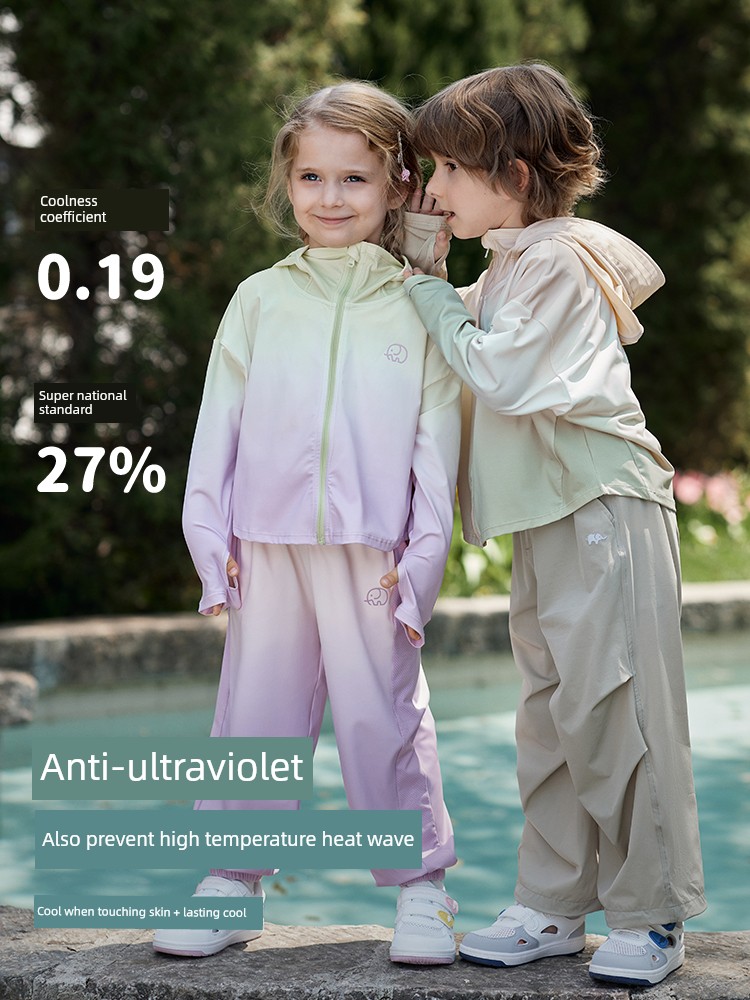 Small Jelly Ice Silk Baby Coat Children's Sun Protection Clothing