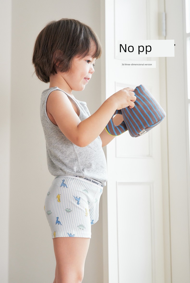 Little Black Pure Cotton Baby 1-12 Years Old Children's Underwear — 2