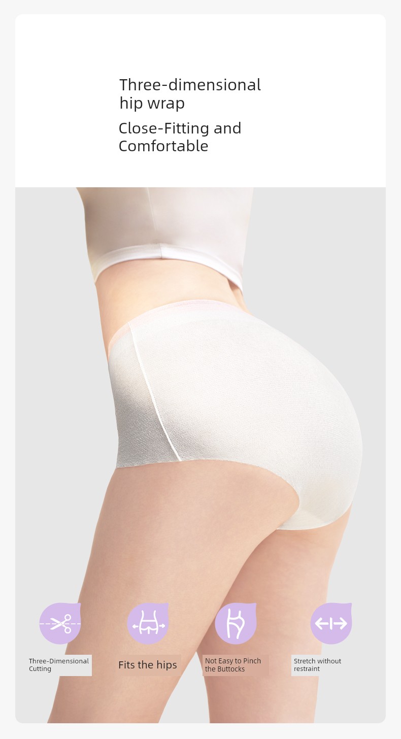 Deyou Disposable Underwear Women's Business Trip Sterilization Disposable Daily Disposable Pants Female Aunt Period — 16