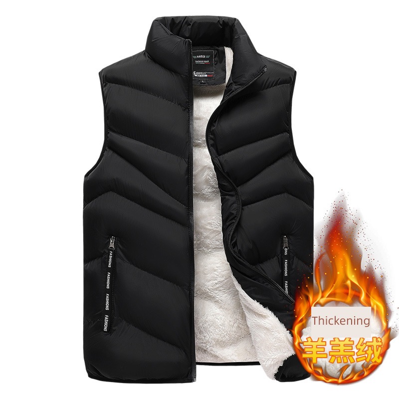 Big size Wear out thickening keep warm Fat guy Down cotton Vest