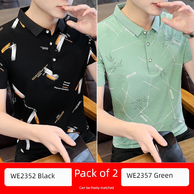 man Short sleeve Put on your clothes Body Collar Polo shirt