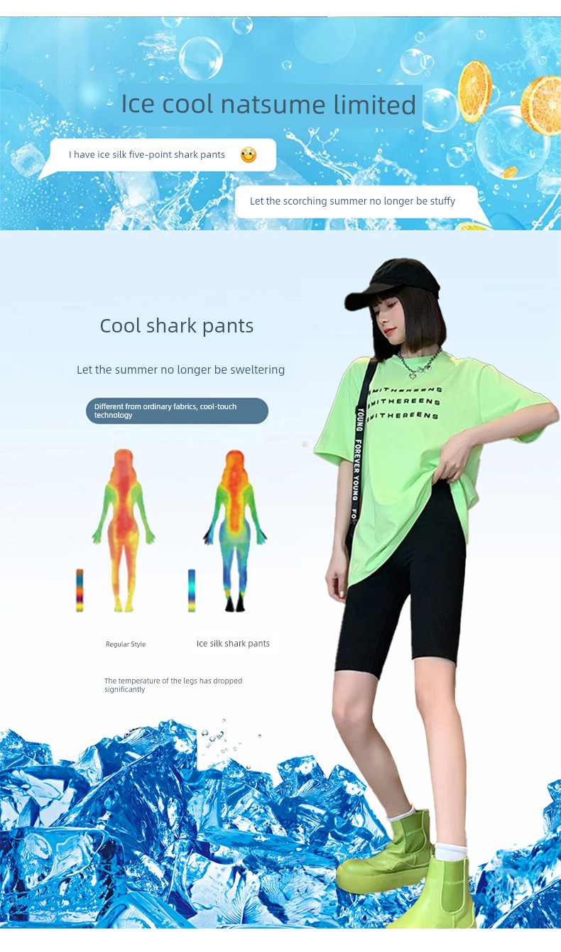 Half Length Summer Thin Outwear Barbie Shorts for Pregnant Women — 4