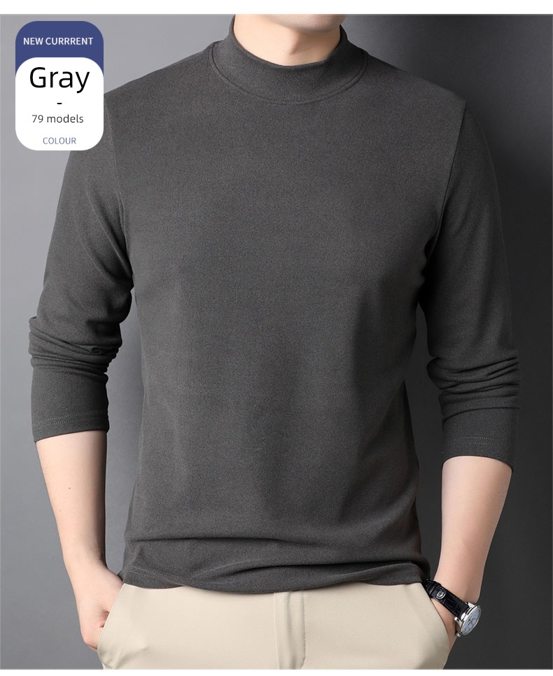 Romon man keep warm Undershirt Sweater Long sleeve T-shirt