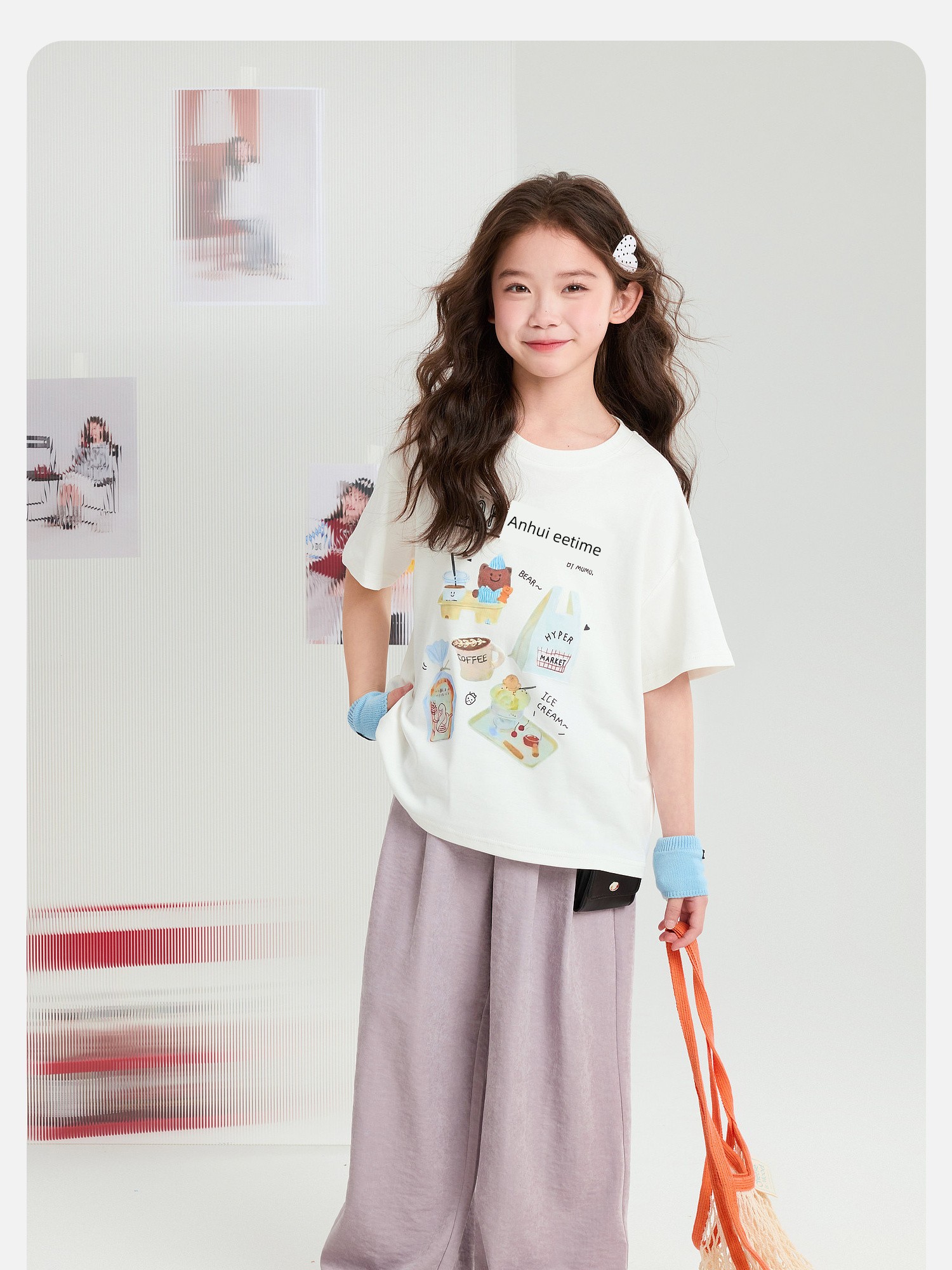 Pudding Haru Children's Clothing Girls' 2.0 Milk Pants 2026 Summer Lightweight Mosquito-Proof Casual Pants Children's Comfortable Long Pants — 42