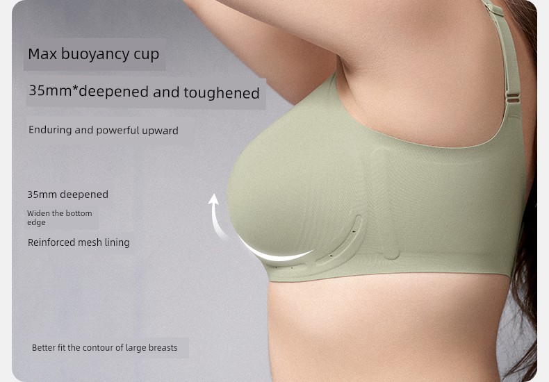 Qianxi Suspension Anti-Gravity Big Chest Special Maternity Breastfeeding Underwear Push up and Anti-Sagging Pregnancy Postpartum Max Bra — 6
