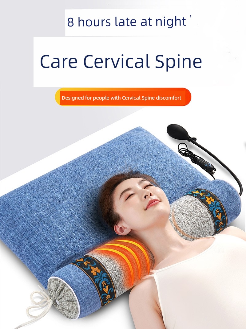 Cervical Spine Pillow Cervical Support Improve Sleeping Argy Wormwood Buckwheat for Sleep Ketsumeishi Adult Men Cervical Spine Small Cylindrical Hard
