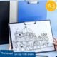 Increase the size of the folder clamp for students using writing board pads and paper storage bags for students A3 test paper clip exam plyboard writing stationery office supplies writing board 8k drawing board drawing pad clamp