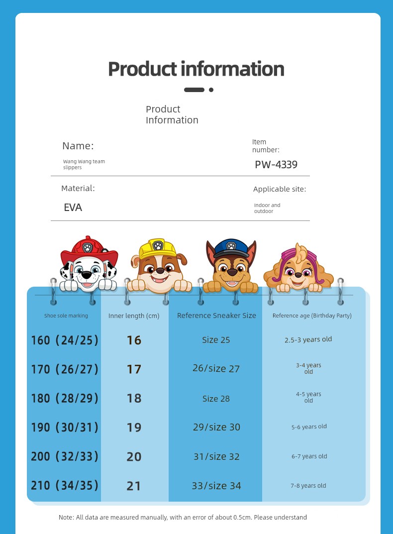 Paw Patrol Children's Slippers for Boys 2026 Cartoon Non-Slip Indoor Slippers for Girls and Boys Toddlers — 8