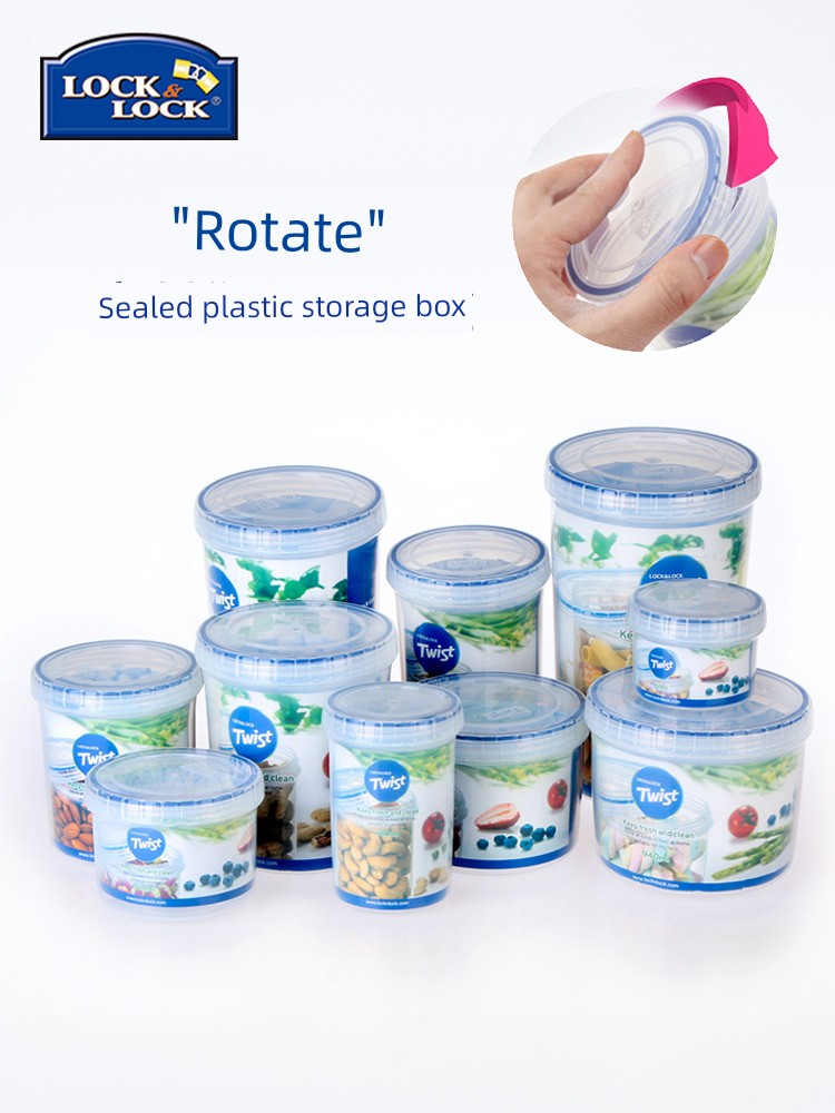 Lock＆Lock Mini Small Sized Plastic round Preservation Box