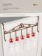 The door hook porch hood artifact wall hanging storage rack without punching holes on the bedroom door side clothes rack