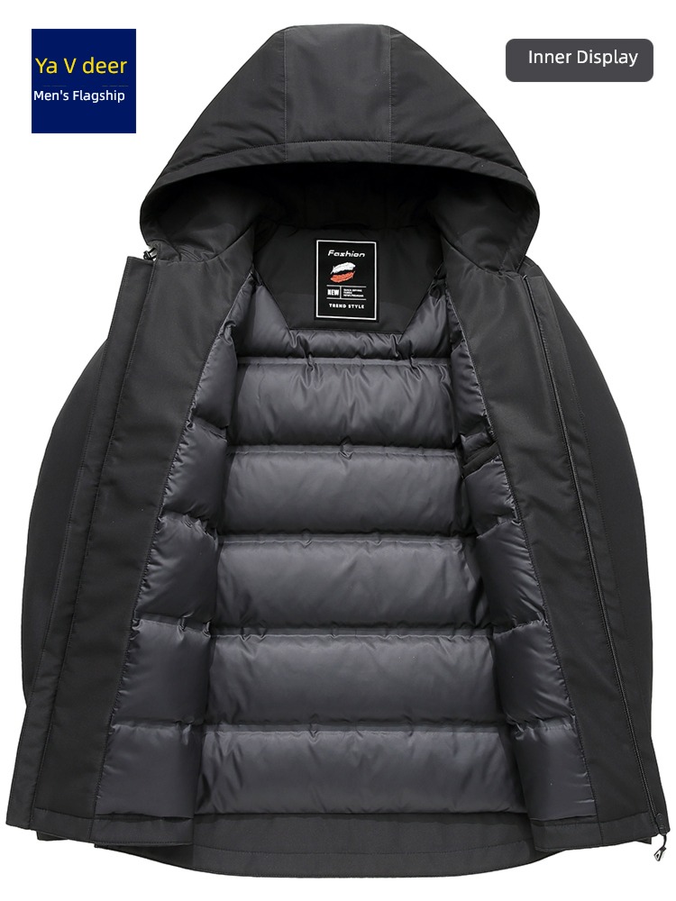 Yalu have cash less than that is registered in the accounts Young and middle-aged people dad man Down Jackets
