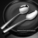 304 stainless steel thickened spoon spoon spoon meal soup spoon western food spoon long handle tableware for adults