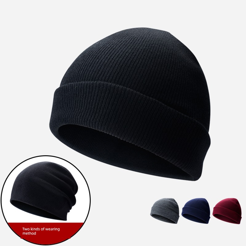 fit round face Big head circumference Autumn and winter Versatile Hat
