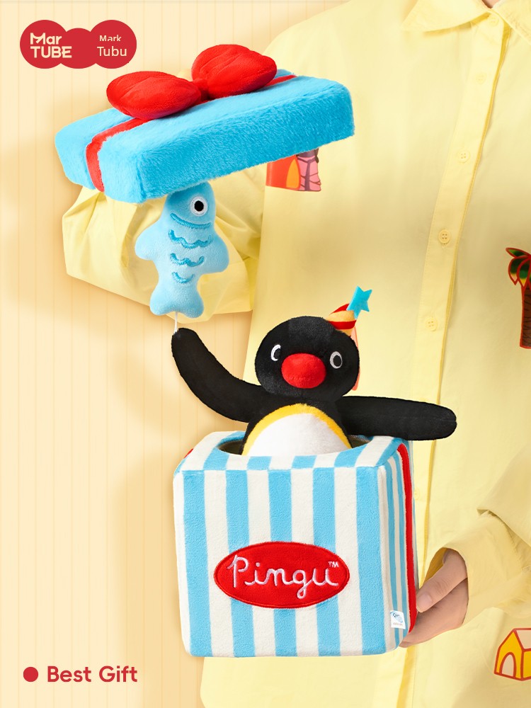 Maktub Penguin Pingu Plush Toy Birthday Gift for Girls, Graduation, Children's Day, Cute