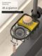 Household faucet storage rack kitchen pool drain basket steel wool ball sponge storage rack bathroom storage tool